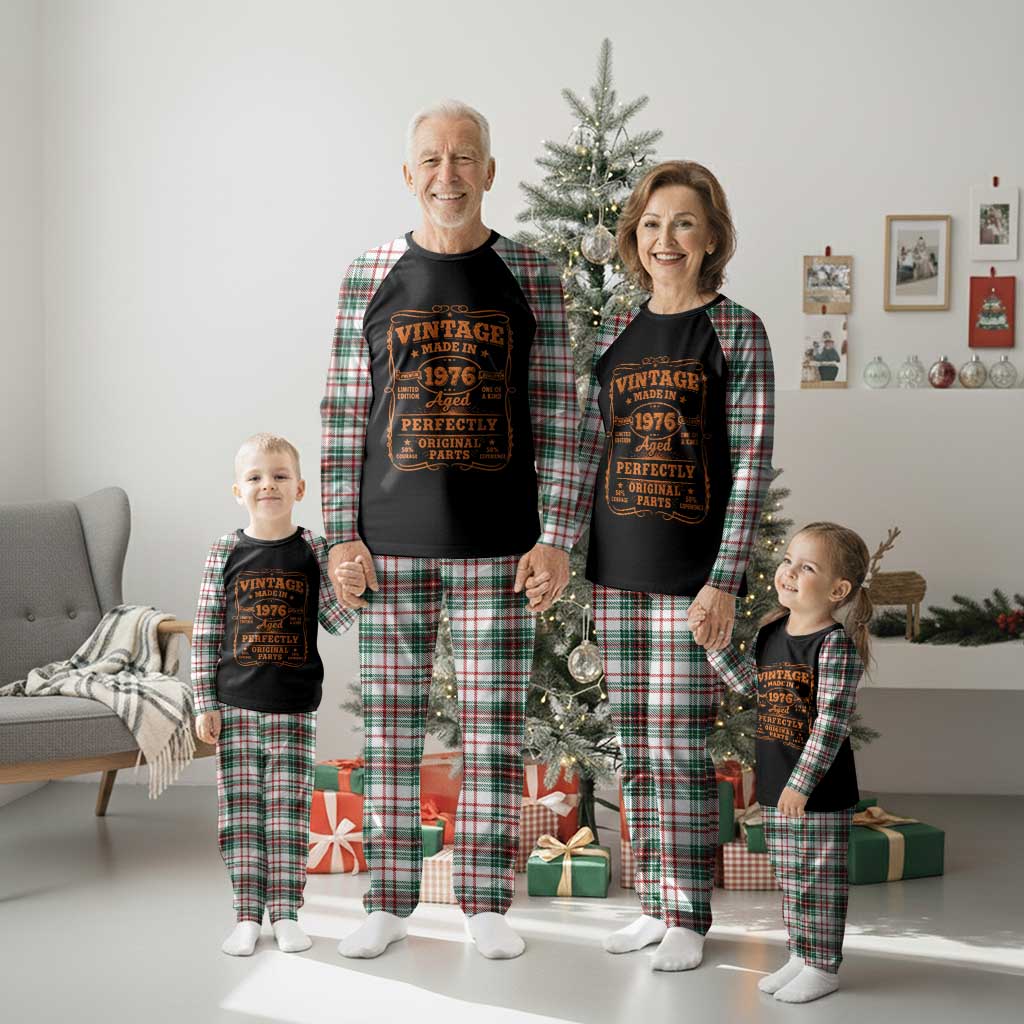 Vintage 50 Birthday Plaid Pajama Set 50yr 1976 50th Birthday TS10 Christmas Plaid Print Your Wear