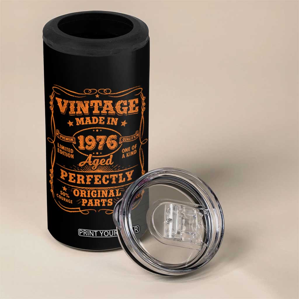 Vintage 50 Birthday 4 in 1 Can Cooler Tumbler 50yr 1976 50th Birthday TS10 Print Your Wear