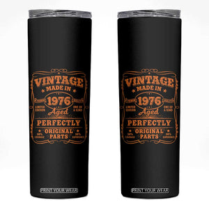Vintage 50 Birthday Skinny Tumbler 50yr 1976 50th Birthday TS10 Black Print Your Wear