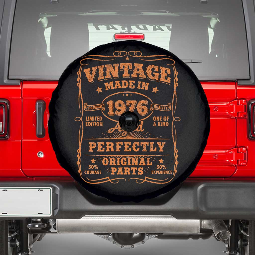 Vintage 50 Birthday Spare Tire Cover 50yr 1976 50th Birthday TS10 Black Print Your Wear
