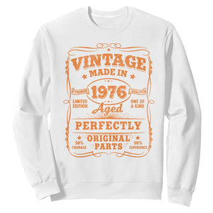 Vintage 50 Birthday Sweatshirt 50yr 1976 50th Birthday TS10 White Print Your Wear
