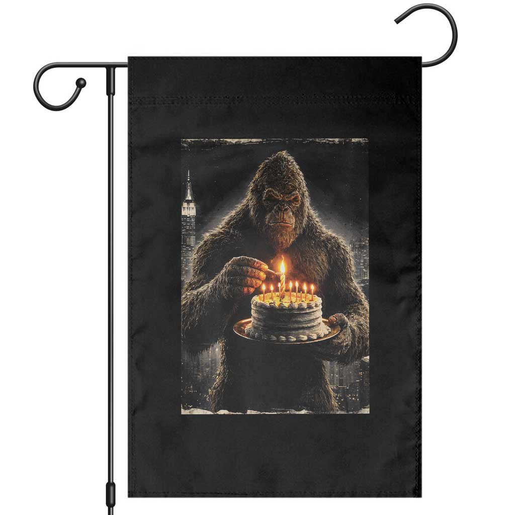 Funny Birthday Bigfoot Garden Flag Sasquatsch Bday Party Vintage Graphic Japanese Art TS10 Black Print Your Wear