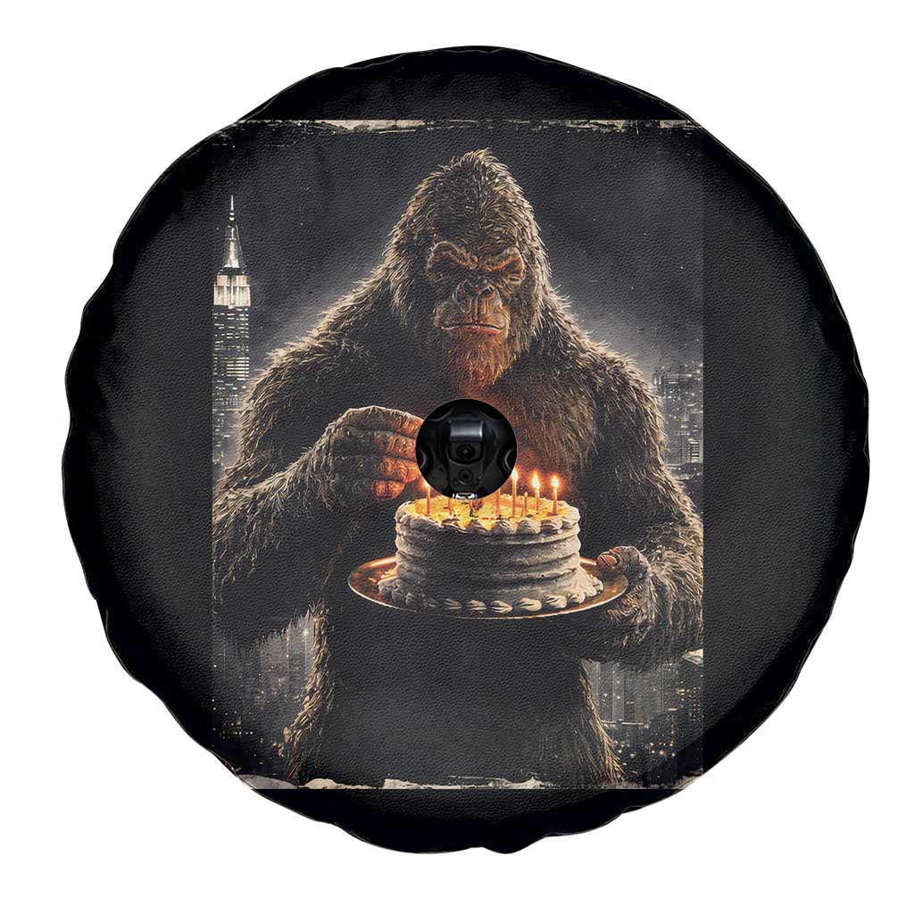 Funny Birthday Bigfoot Spare Tire Cover Sasquatsch Bday Party Vintage Graphic Japanese Art TS10 Print Your Wear