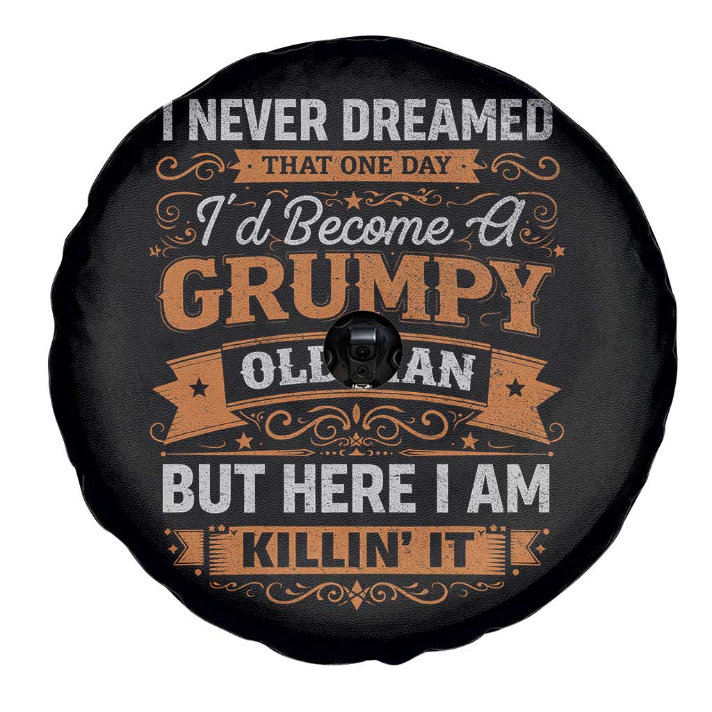 Funny Man Saying Spare Tire Cover Become A Grumpy Old Man Grandpa Dad TS10 Print Your Wear