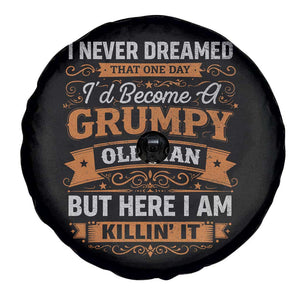 Funny Man Saying Spare Tire Cover Become A Grumpy Old Man Grandpa Dad TS10 Print Your Wear