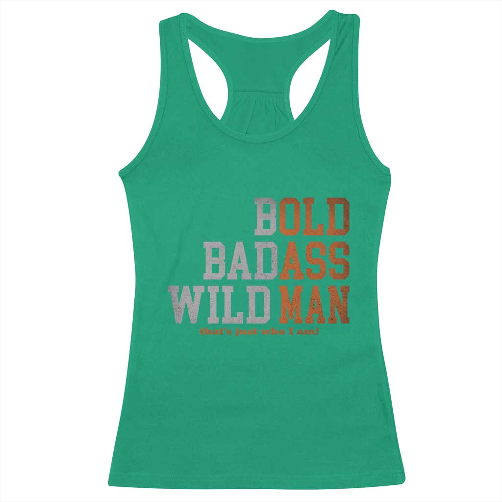 Funny Man Saying Racerback Tank Top Birthday Husband Dad Grandpa Fathers Day Men Gag Gift TS10 Irish Green Print Your Wear