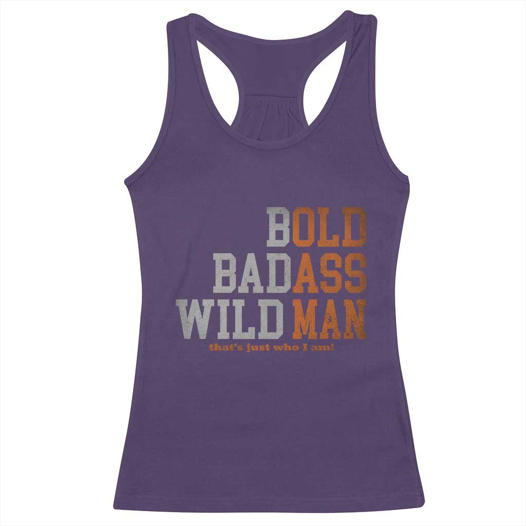 Funny Man Saying Racerback Tank Top Birthday Husband Dad Grandpa Fathers Day Men Gag Gift TS10 Purple Print Your Wear