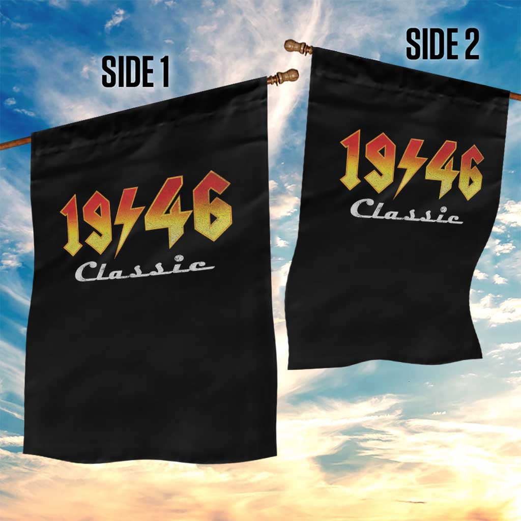 80th Birthday Garden Flag Classic Born 1946 Turning 80 Year Old TS10 Print Your Wear