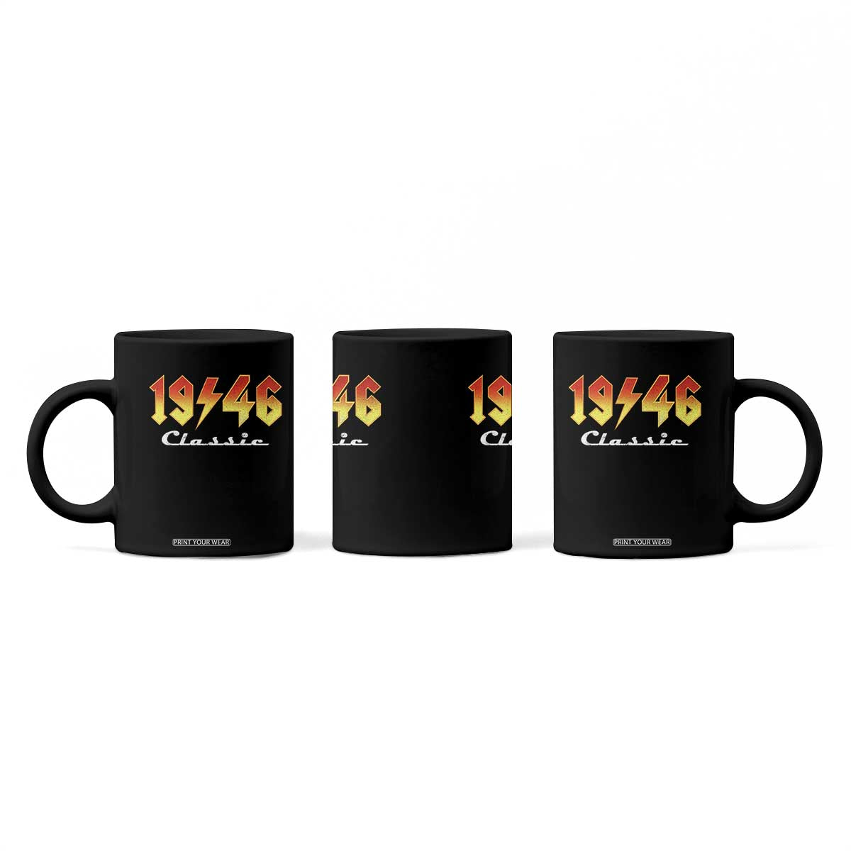 80th Birthday Coffee Mug Classic Born 1946 Turning 80 Year Old TS10 Print Your Wear
