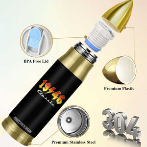 80th Birthday Bullet Tumbler Classic Born 1946 Turning 80 Year Old TS10 Print Your Wear
