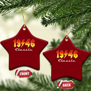 80th Birthday Ceramic Ornament Classic Born 1946 Turning 80 Year Old TS10 Print Your Wear
