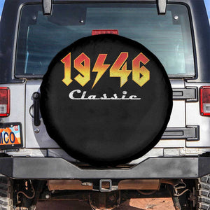80th Birthday Spare Tire Cover Classic Born 1946 Turning 80 Year Old TS10 No hole Black Print Your Wear