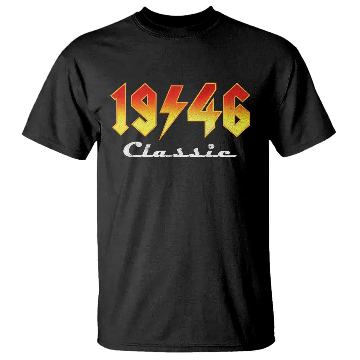 80th Birthday T Shirt Classic Born 1946 Turning 80 Year Old TS10 Black Print Your Wear