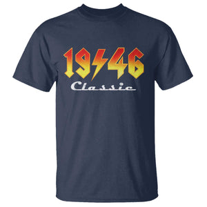 80th Birthday T Shirt Classic Born 1946 Turning 80 Year Old TS10 Navy Print Your Wear