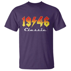80th Birthday T Shirt Classic Born 1946 Turning 80 Year Old TS10 Purple Print Your Wear