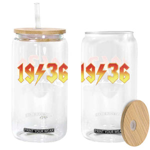 90th Birthday Glass Can Classic Born 1936 Turning 90 Year Old TS10 Print Your Wear