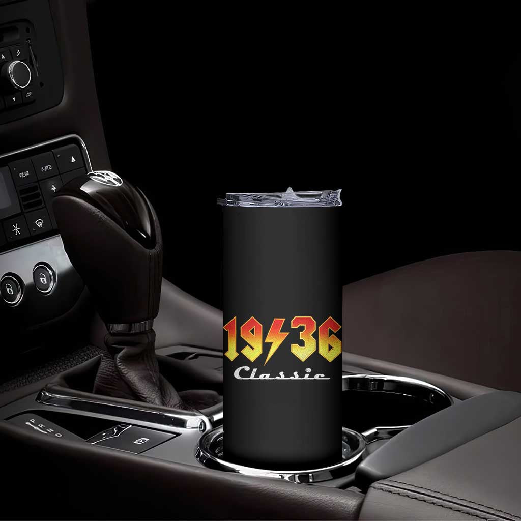 90th Birthday Skinny Tumbler Classic Born 1936 Turning 90 Year Old TS10 Print Your Wear