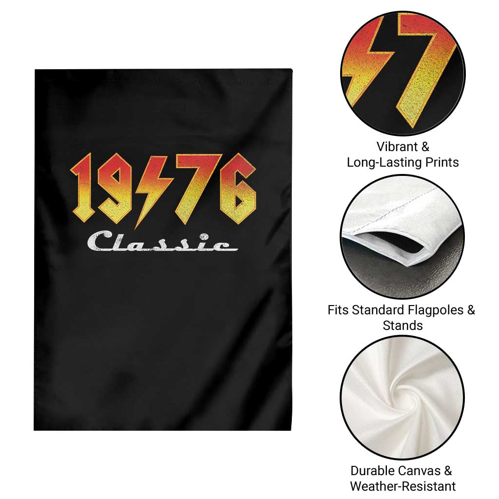 50th Birthday Garden Flag Classic Born 1976 Turning 50 Year Old TS10 Print Your Wear