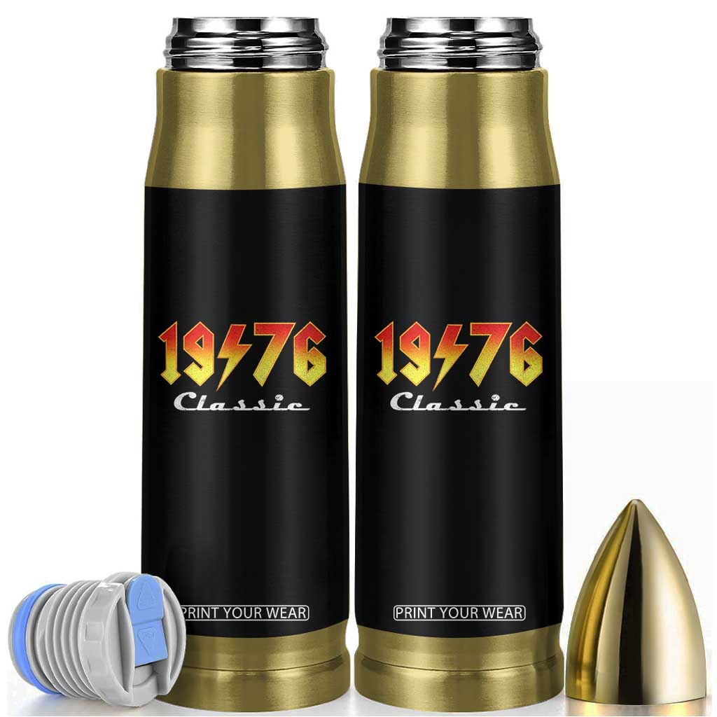 50th Birthday Bullet Tumbler Classic Born 1976 Turning 50 Year Old TS10 Black Print Your Wear