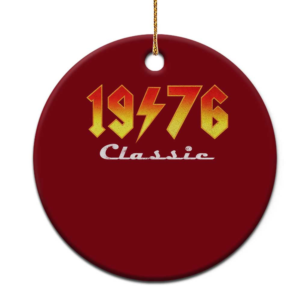 50th Birthday Ceramic Ornament Classic Born 1976 Turning 50 Year Old TS10 1pc Red Print Your Wear