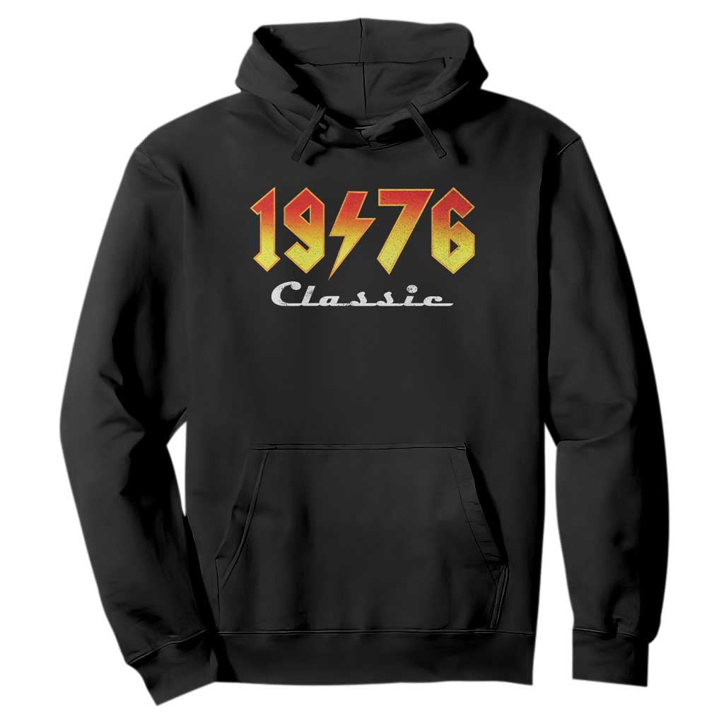 50th Birthday Hoodie Classic Born 1976 Turning 50 Year Old TS10 Black Print Your Wear