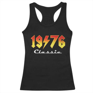 50th Birthday Racerback Tank Top Classic Born 1976 Turning 50 Year Old TS10 Black Print Your Wear