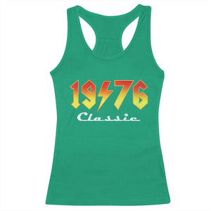 50th Birthday Racerback Tank Top Classic Born 1976 Turning 50 Year Old TS10 Irish Green Print Your Wear