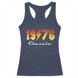 50th Birthday Racerback Tank Top Classic Born 1976 Turning 50 Year Old TS10 Navy Print Your Wear