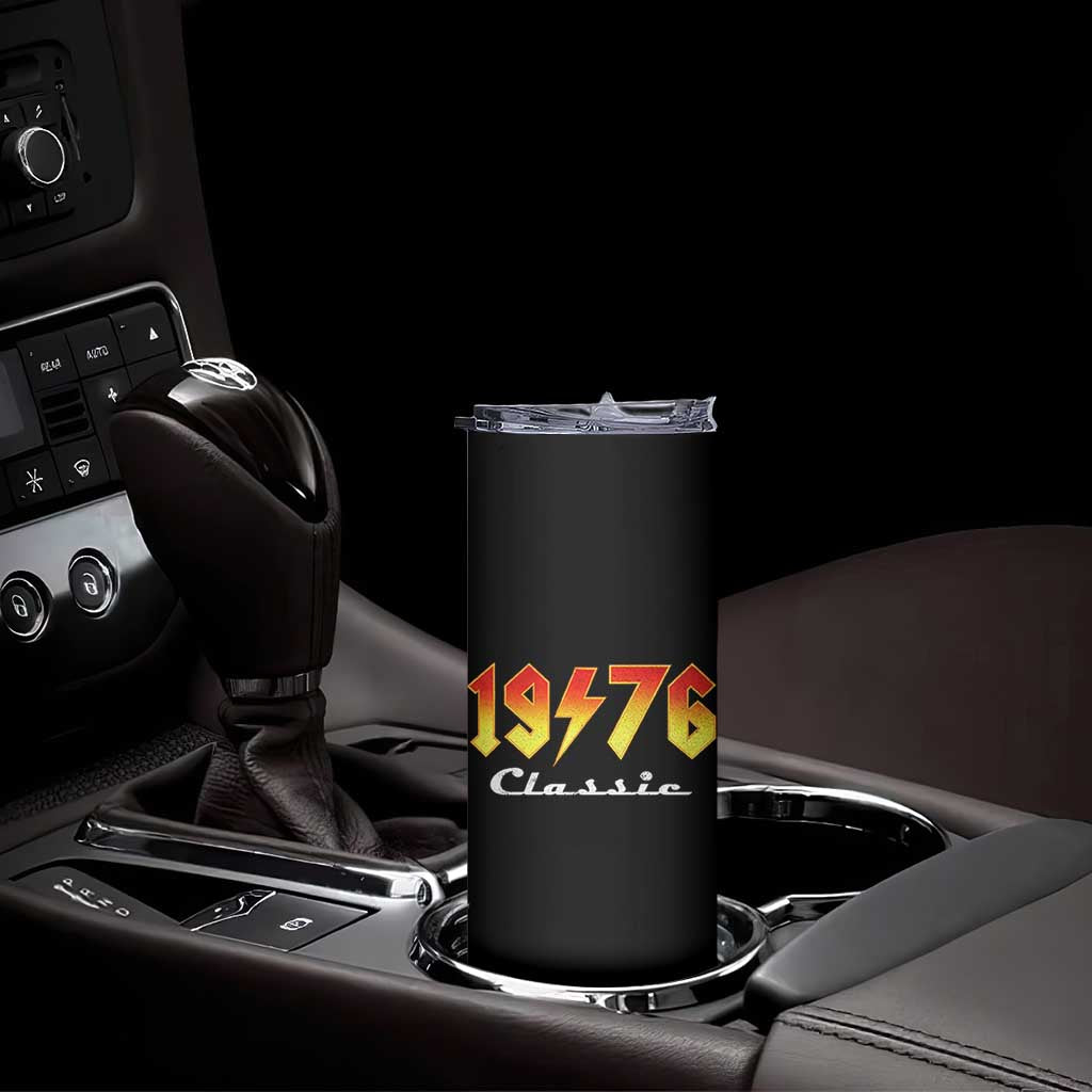 50th Birthday Skinny Tumbler Classic Born 1976 Turning 50 Year Old TS10 Print Your Wear