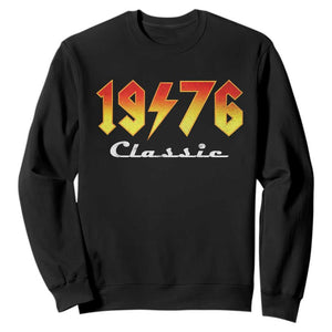 50th Birthday Sweatshirt Classic Born 1976 Turning 50 Year Old TS10 Black Print Your Wear