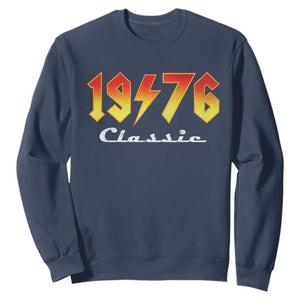 50th Birthday Sweatshirt Classic Born 1976 Turning 50 Year Old TS10 Navy Print Your Wear