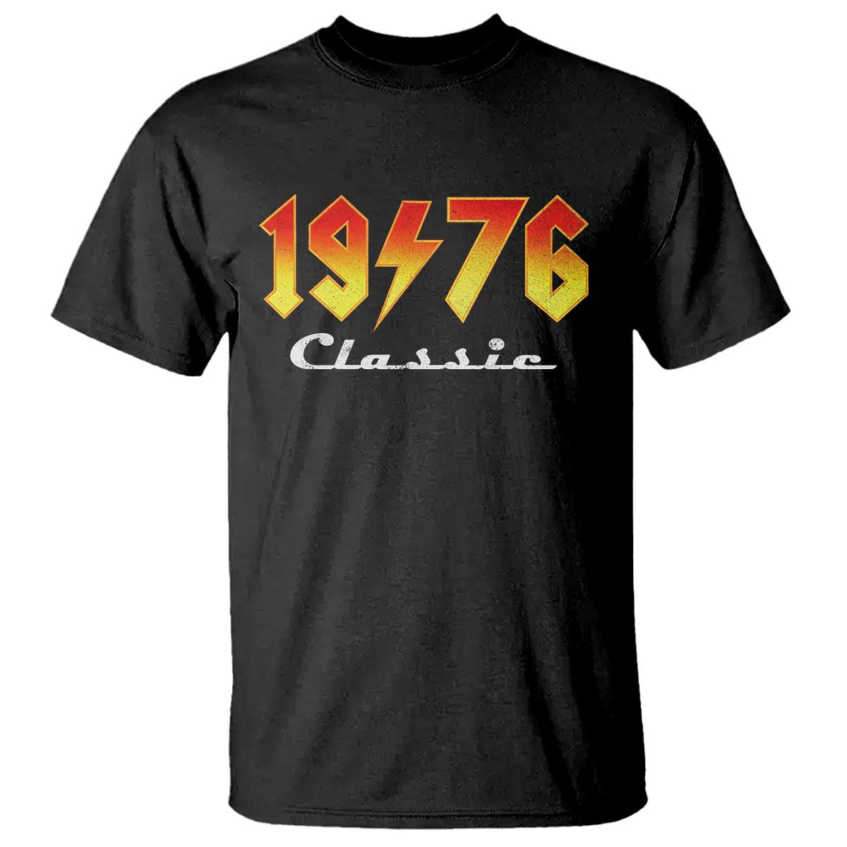 50th Birthday T Shirt Classic Born 1976 Turning 50 Year Old TS10 Black Print Your Wear