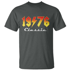 50th Birthday T Shirt Classic Born 1976 Turning 50 Year Old TS10 Dark Heather Print Your Wear