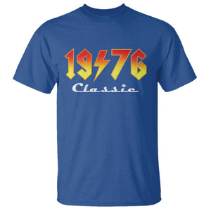 50th Birthday T Shirt Classic Born 1976 Turning 50 Year Old TS10 Royal Blue Print Your Wear