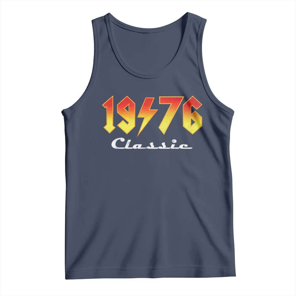 50th Birthday Tank Top Classic Born 1976 Turning 50 Year Old TS10 Navy Print Your Wear