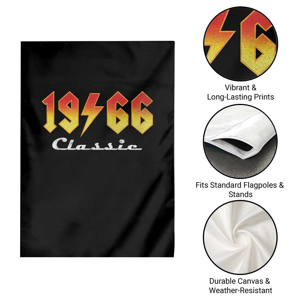 60th Birthday Garden Flag Classic Born 1966 Turning 60 Year Old TS10 Print Your Wear