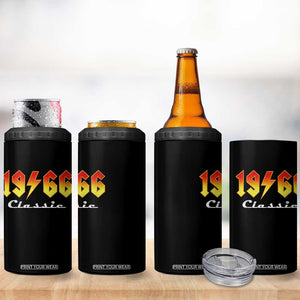 60th Birthday 4 in 1 Can Cooler Tumbler Classic Born 1966 Turning 60 Year Old TS10 Print Your Wear
