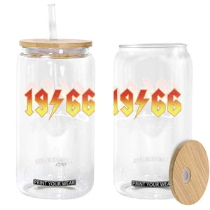 60th Birthday Glass Can Classic Born 1966 Turning 60 Year Old TS10 Print Your Wear