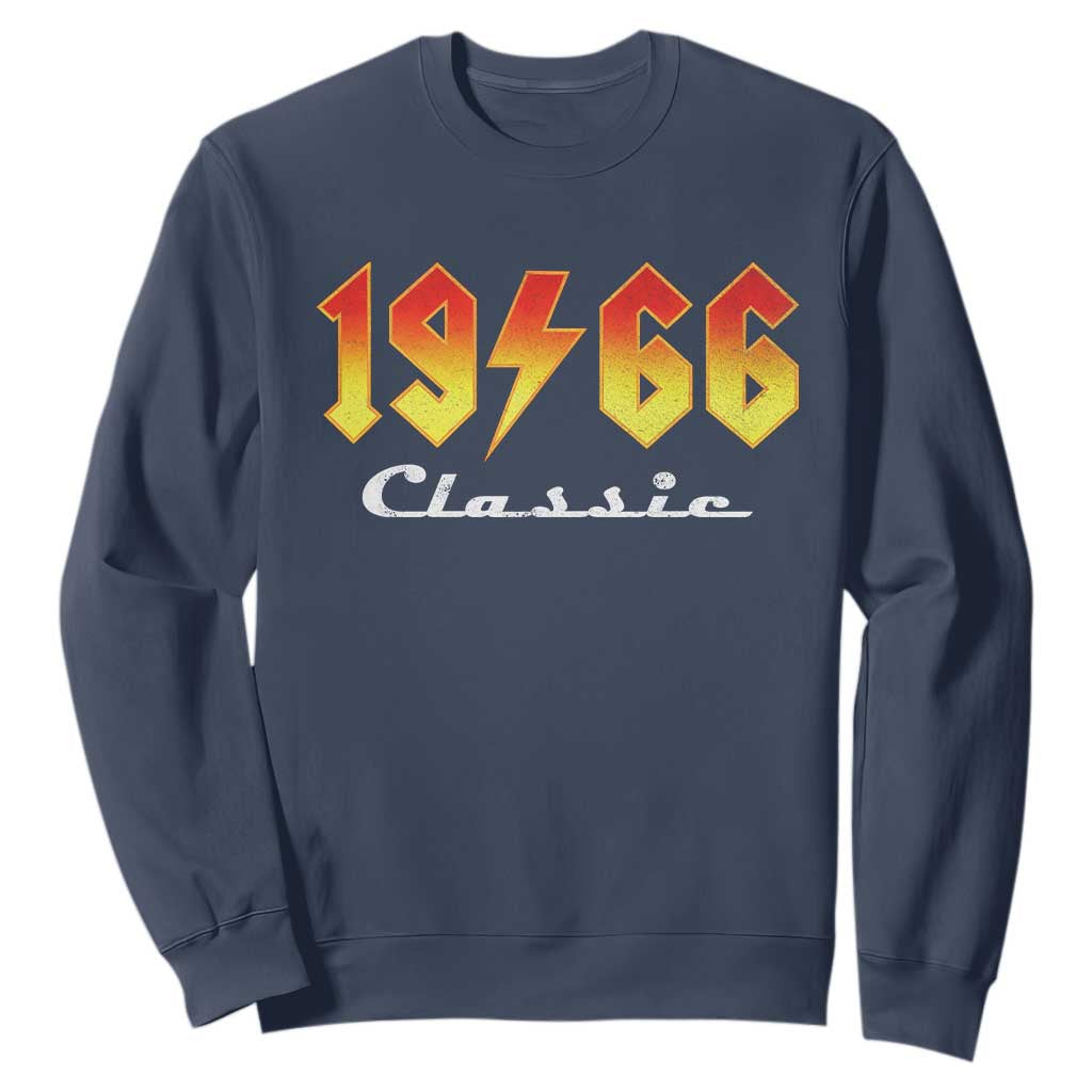 60th Birthday Sweatshirt Classic Born 1966 Turning 60 Year Old TS10 Navy Print Your Wear
