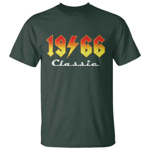 60th Birthday T Shirt Classic Born 1966 Turning 60 Year Old TS10 Dark Forest Green Print Your Wear