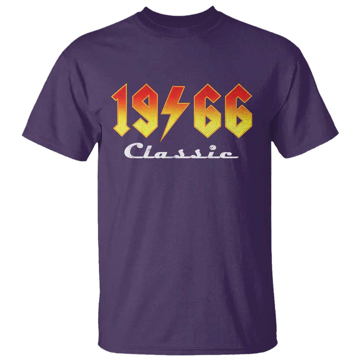 60th Birthday T Shirt Classic Born 1966 Turning 60 Year Old TS10 Purple Print Your Wear