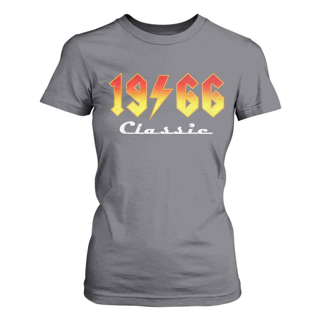 60th Birthday T Shirt For Women Classic Born 1966 Turning 60 Year Old TS10 Charcoal Print Your Wear