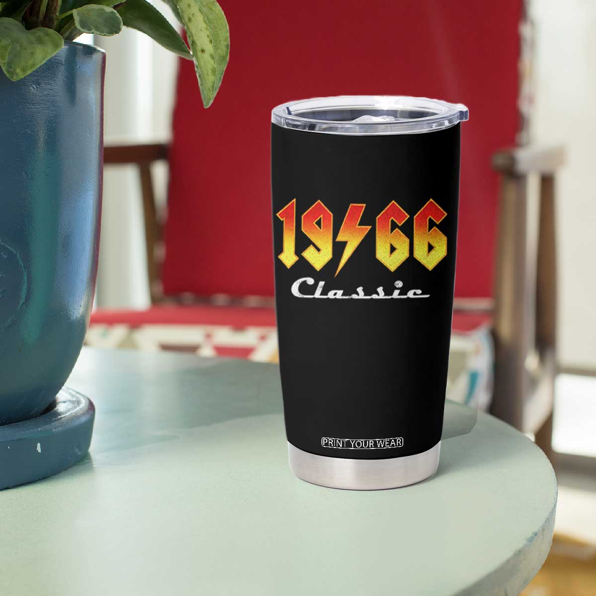 60th Birthday Tumbler Cup Classic Born 1966 Turning 60 Year Old TS10 Print Your Wear
