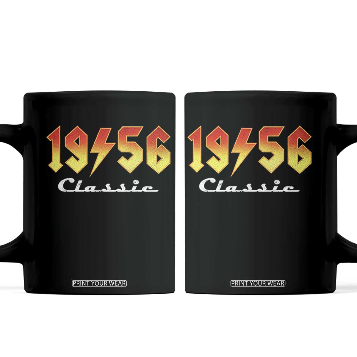 70th Birthday Coffee Mug Classic Born 1956 Turning 70 Year Old TS10 Black Print Your Wear