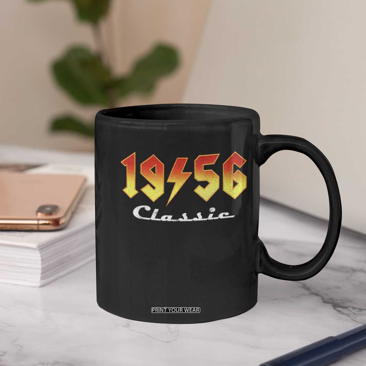 70th Birthday Coffee Mug Classic Born 1956 Turning 70 Year Old TS10 Print Your Wear