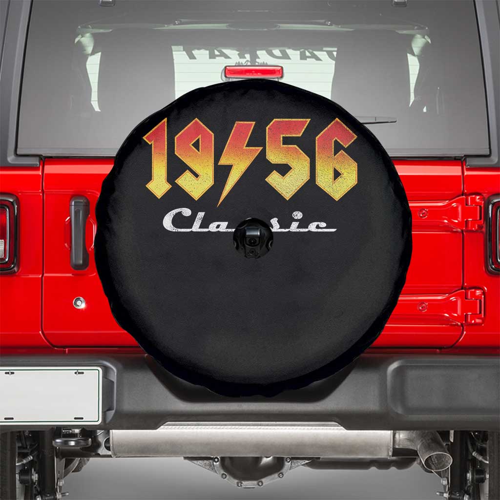 70th Birthday Spare Tire Cover Classic Born 1956 Turning 70 Year Old TS10 Black Print Your Wear
