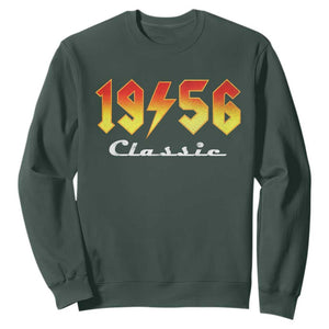 70th Birthday Sweatshirt Classic Born 1956 Turning 70 Year Old TS10 Dark Forest Green Print Your Wear