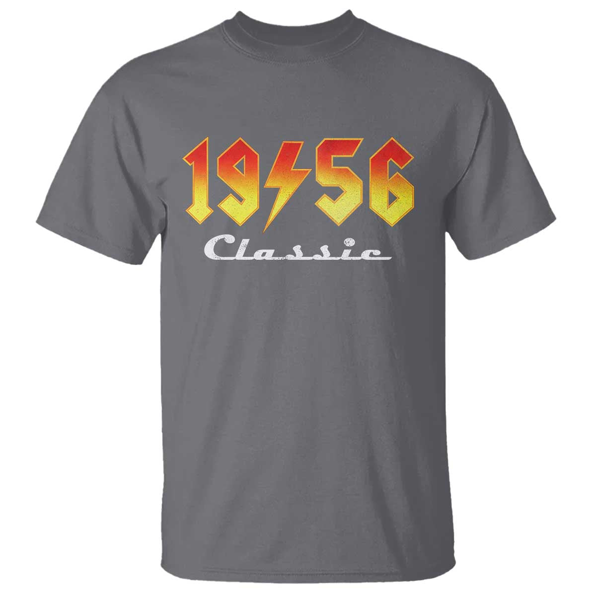 70th Birthday T Shirt Classic Born 1956 Turning 70 Year Old TS10 Charcoal Print Your Wear