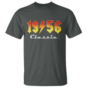 70th Birthday T Shirt Classic Born 1956 Turning 70 Year Old TS10 Dark Heather Print Your Wear