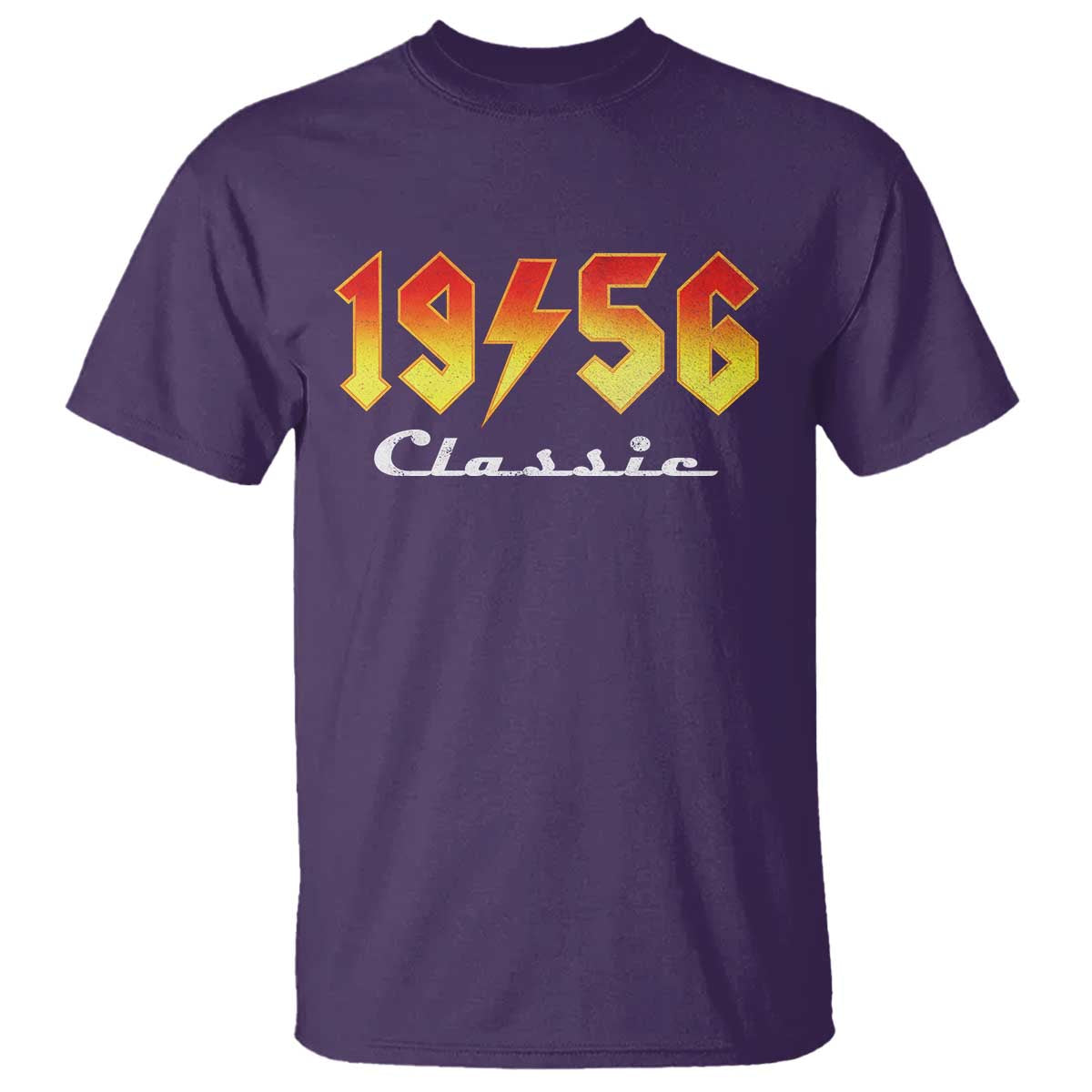 70th Birthday T Shirt Classic Born 1956 Turning 70 Year Old TS10 Purple Print Your Wear